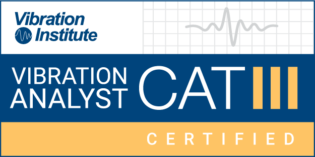 Vibration Institute Certified Category III Analyst - Active
